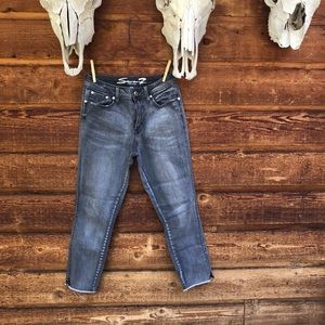 Seven7 High Rise Ankle Skinny Jeans